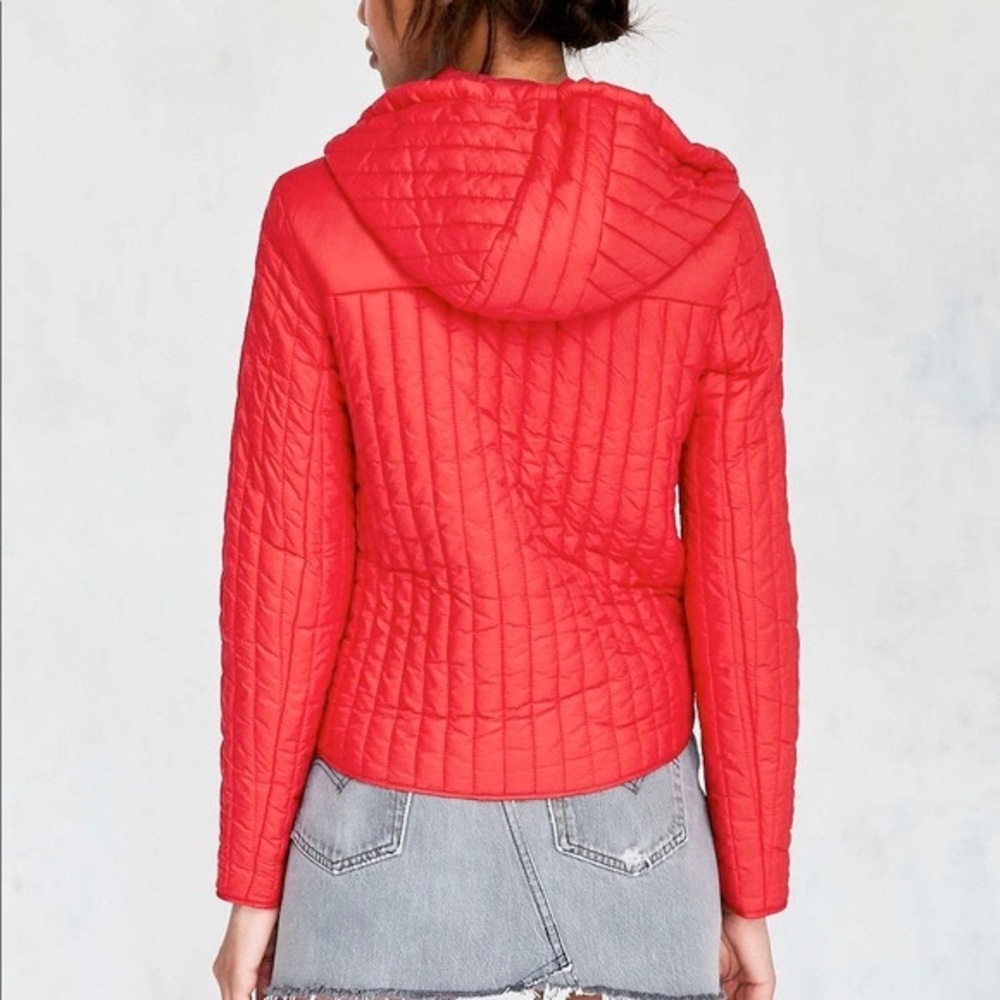 BDG Urban Outfitters Red Emma Quilted Liner Jacket Size Small